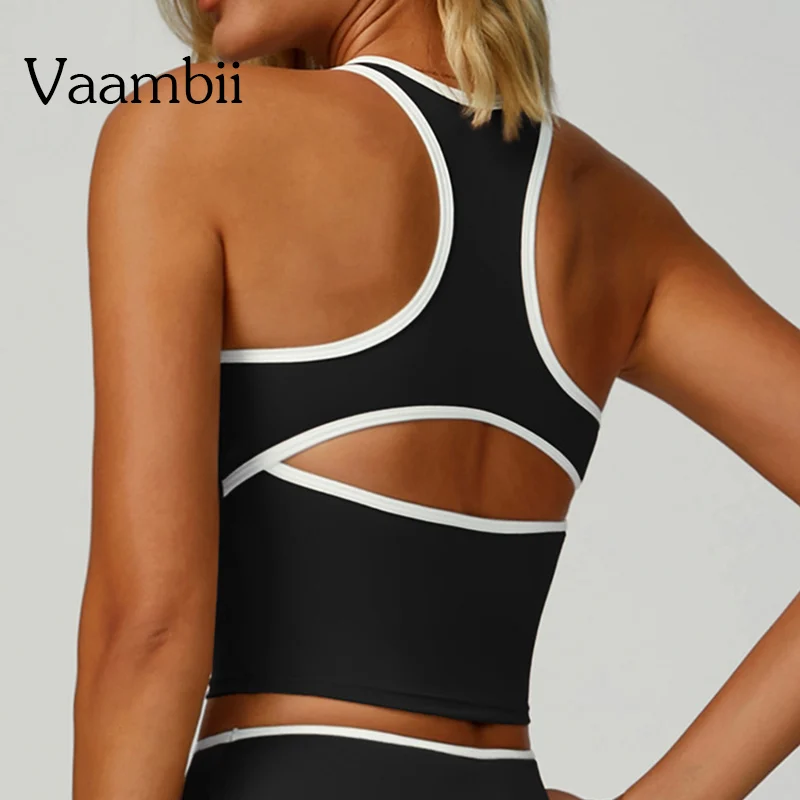 Women Running Vest Bralette Hanging Neck Top Women Sports Bra Push Up Fitness Yoga Bra Color Blocked Underwear Gym Sport Tops
Women Running Vest Bralette Hanging Neck Top Women Sports Bra Push Up Fitness Yoga Bra Color Blocked Underwear Gym Sport Tops