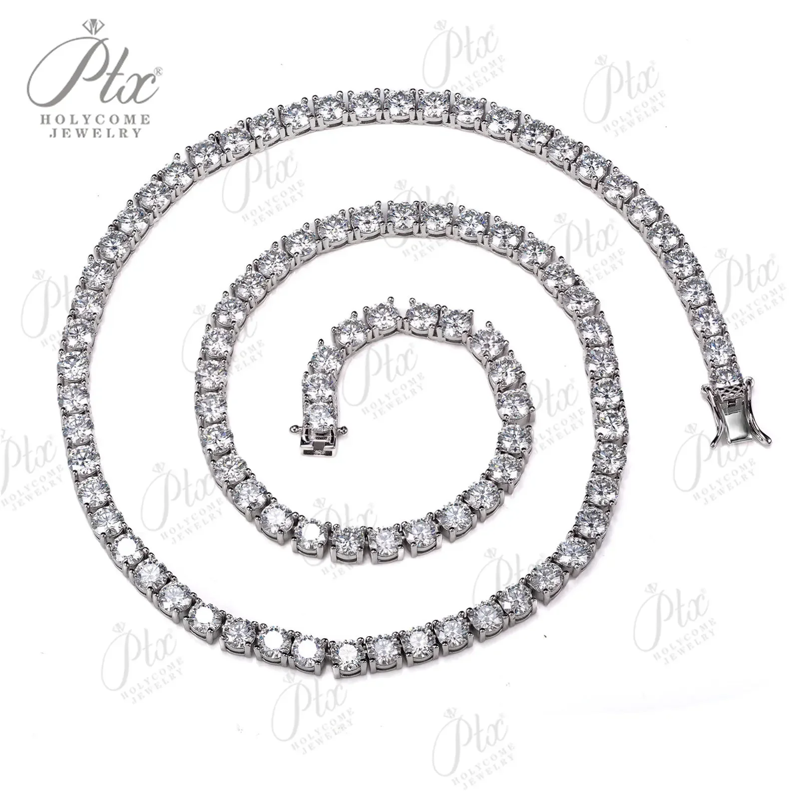 Full Moissanite 2-6.5mm Necklaces For Original S925 Sterling Silver Gold Man Women Moissanite Tennis Chain Hippop Jewelry Link
Full Moissanite 2-6.5mm Necklaces For Original S925 Sterling Silver Gold Man Women Moissanite Tennis Chain Hippop Jewelry Link