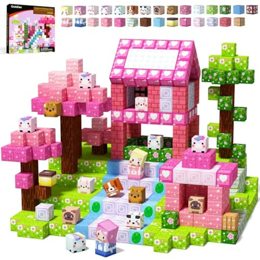 100PCS Magnetic Blocks Kid Building Toys for 3+ Years Old Girls, Upgraded STEM Sensory Gifts for Princess, Magnets Game for Tod
100PCS Magnetic Blocks Kid Building Toys for 3+ Years Old Girls, Upgraded STEM Sensory Gifts for Princess, Magnets Game for Tod
