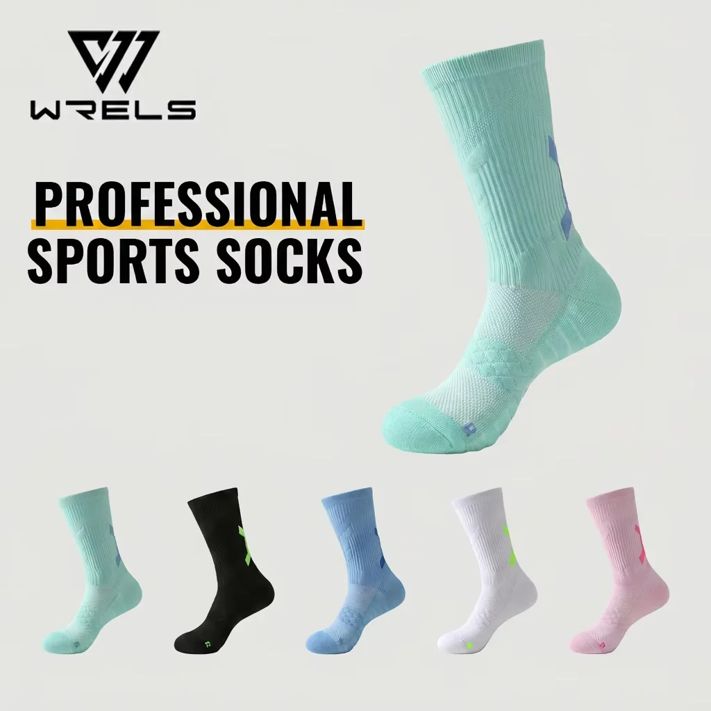 WRELS 1/2/3 Pairs Sport Socks Moisture Wicking Towel Bottom Running Socks Arch Support Breathable Compression Basketball Socks
WRELS 1/2/3 Pairs Sport Socks Moisture Wicking Towel Bottom Running Socks Arch Support Breathable Compression Basketball Socks