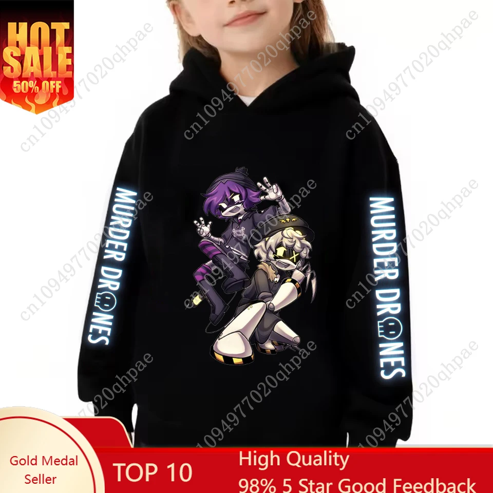 Funny Murder Drones Hoodies Boys Girls Funny Cartoon Print Hoodie Winter Long Sleeve Hooded Tops Kids Casual Hooded Sweatshirts
Funny Murder Drones Hoodies Boys Girls Funny Cartoon Print Hoodie Winter Long Sleeve Hooded Tops Kids Casual Hooded Sweatshirts