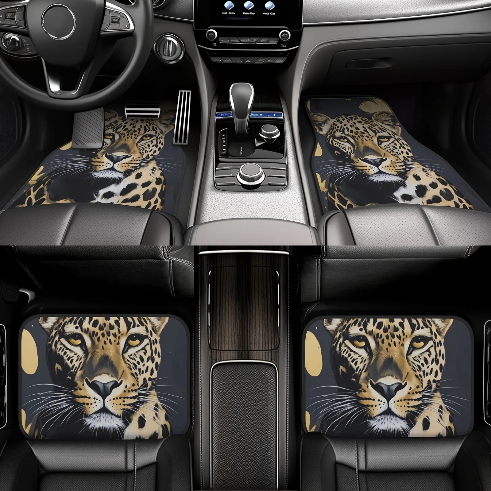 4 Uds. Alfombrillas Universales Con Estampado Leopardo Para Coche, Acuadas Para La Mayoría Los Alfombras Para Asientos Lantero
4 Uds. Alfombrillas Universales Con Estampado Leopardo Para Coche, Acuadas Para La Mayoría Los Alfombras Para Asientos Lantero