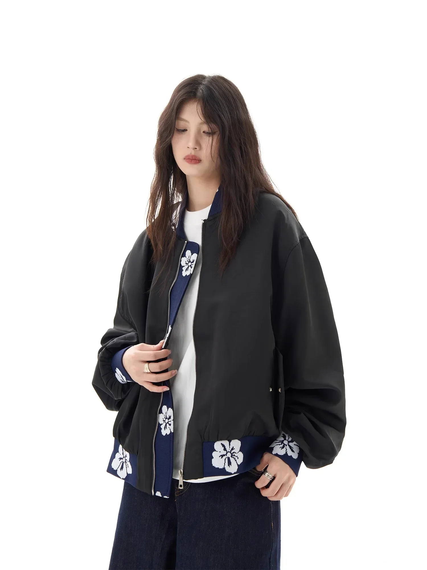 Jackets Women American Retro Jacquard Embroidered Patchwork Autumn Temperament Baggy All-match Couple Baseball Uniform Coats Ins
Jackets Women American Retro Jacquard Embroidered Patchwork Autumn Temperament Baggy All-match Couple Baseball Uniform Coats Ins