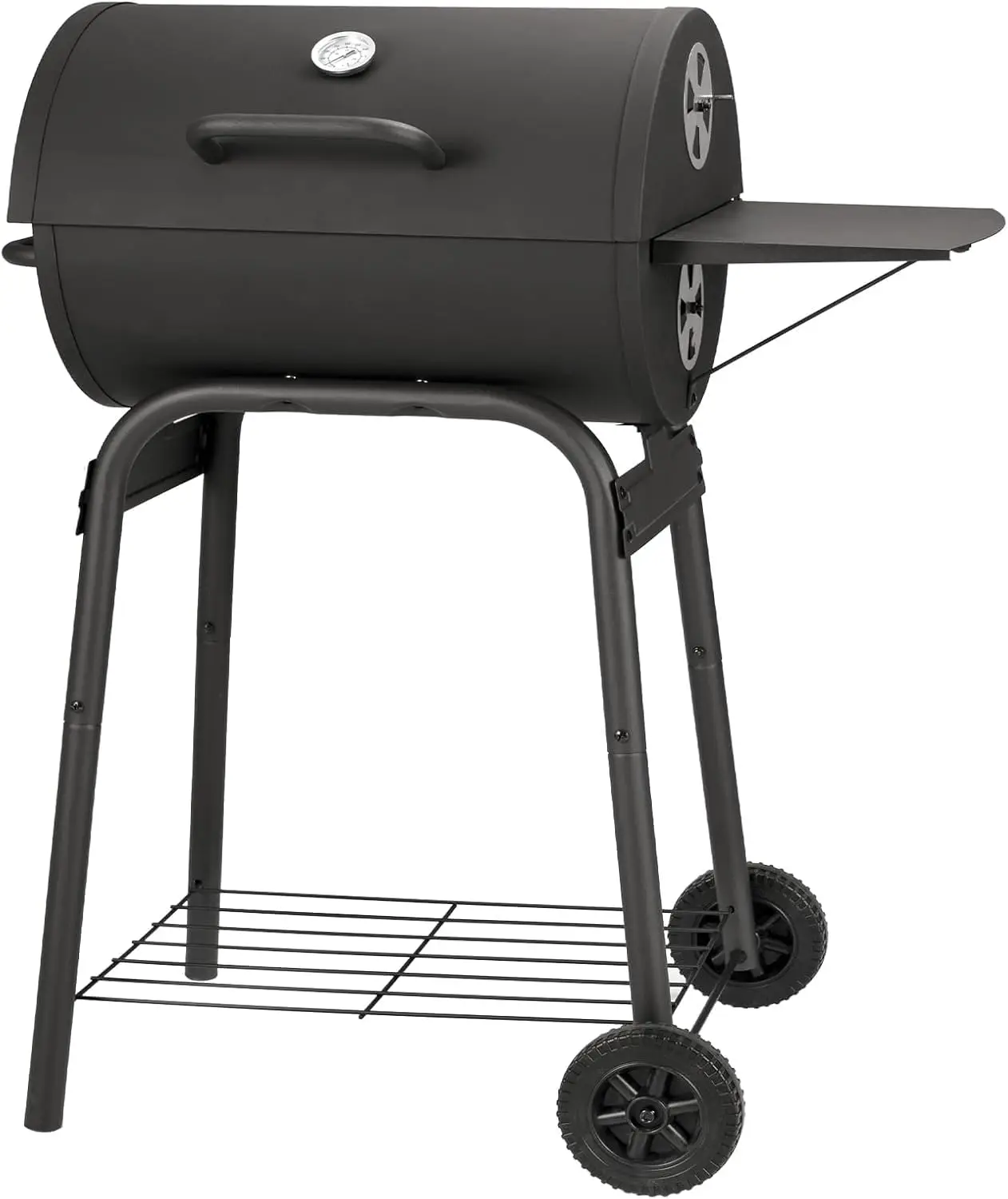 Barrel Charcoal Grill, Large Charcoal Grills with Side Shelf, Outdoor BBQ Grill,Perfect for Backyard Camping, Patio Parties
Barrel Charcoal Grill, Large Charcoal Grills with Side Shelf, Outdoor BBQ Grill,Perfect for Backyard Camping, Patio Parties