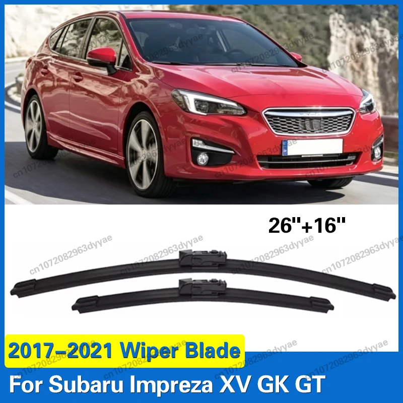 Wiper Blades Set For Subaru Impreza XV GK GT 2017 2018 2019 2020 2021 LHD Front Windshield Windscreen Auto Accessories 26"+16"
Wiper Blades Set For Subaru Impreza XV GK GT 2017 2018 2019 2020 2021 LHD Front Windshield Windscreen Auto Accessories 26"+16"