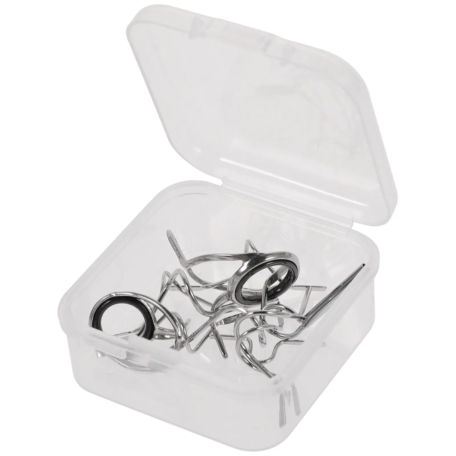 11Pcs Portable Fishing Rod Tip Repair Kit Stainless Steel Guide Eye Rings for Damaged Poles Compatible with Most Rod
11Pcs Portable Fishing Rod Tip Repair Kit Stainless Steel Guide Eye Rings for Damaged Poles Compatible with Most Rod