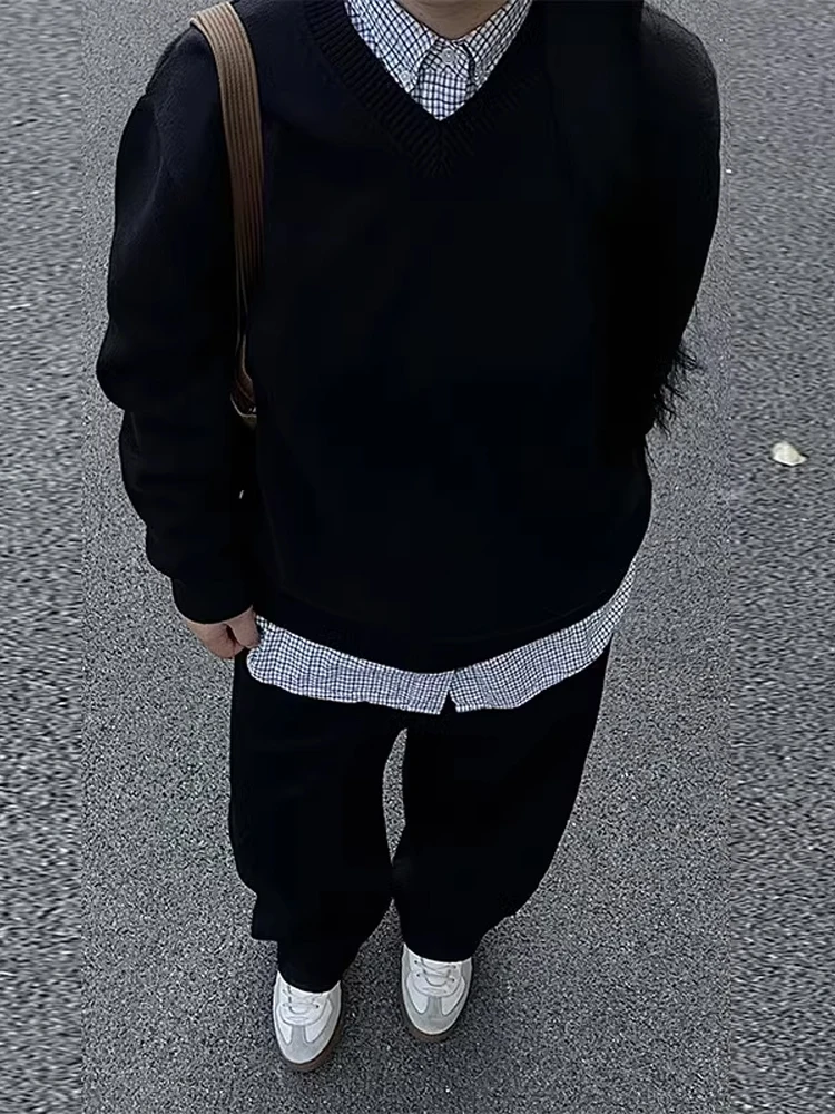 Bla V-Ne Knitwear Men's Sle Lazy Faion Sweatirt Cleanfit Base irt Autumn Winter High-End Feeling Loose Fit Casual...
Bla V-Ne Knitwear Men's Sle Lazy Faion Sweatirt Cleanfit Base irt Autumn Winter High-End Feeling Loose Fit Casual...