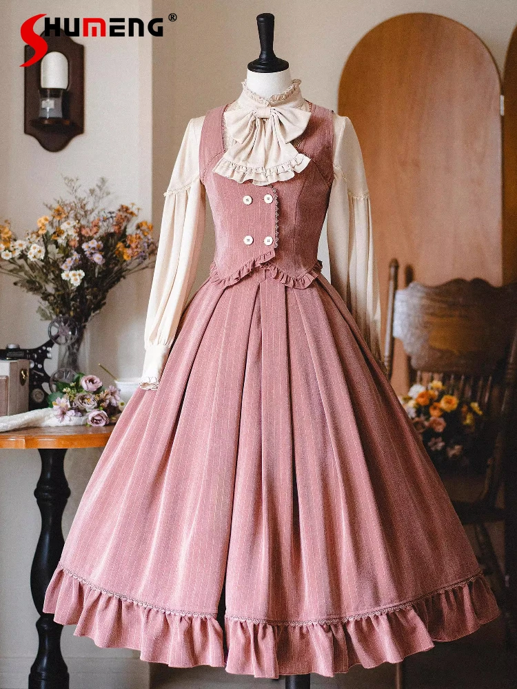 Original Heavy Industry Lolita Long Sleeve Shirt Tops Long Skirt Vest Set Women's Sweet Y2k Slim-Fit Elegant Retro Outfits
Original Heavy Industry Lolita Long Sleeve Shirt Tops Long Skirt Vest Set Women's Sweet Y2k Slim-Fit Elegant Retro Outfits