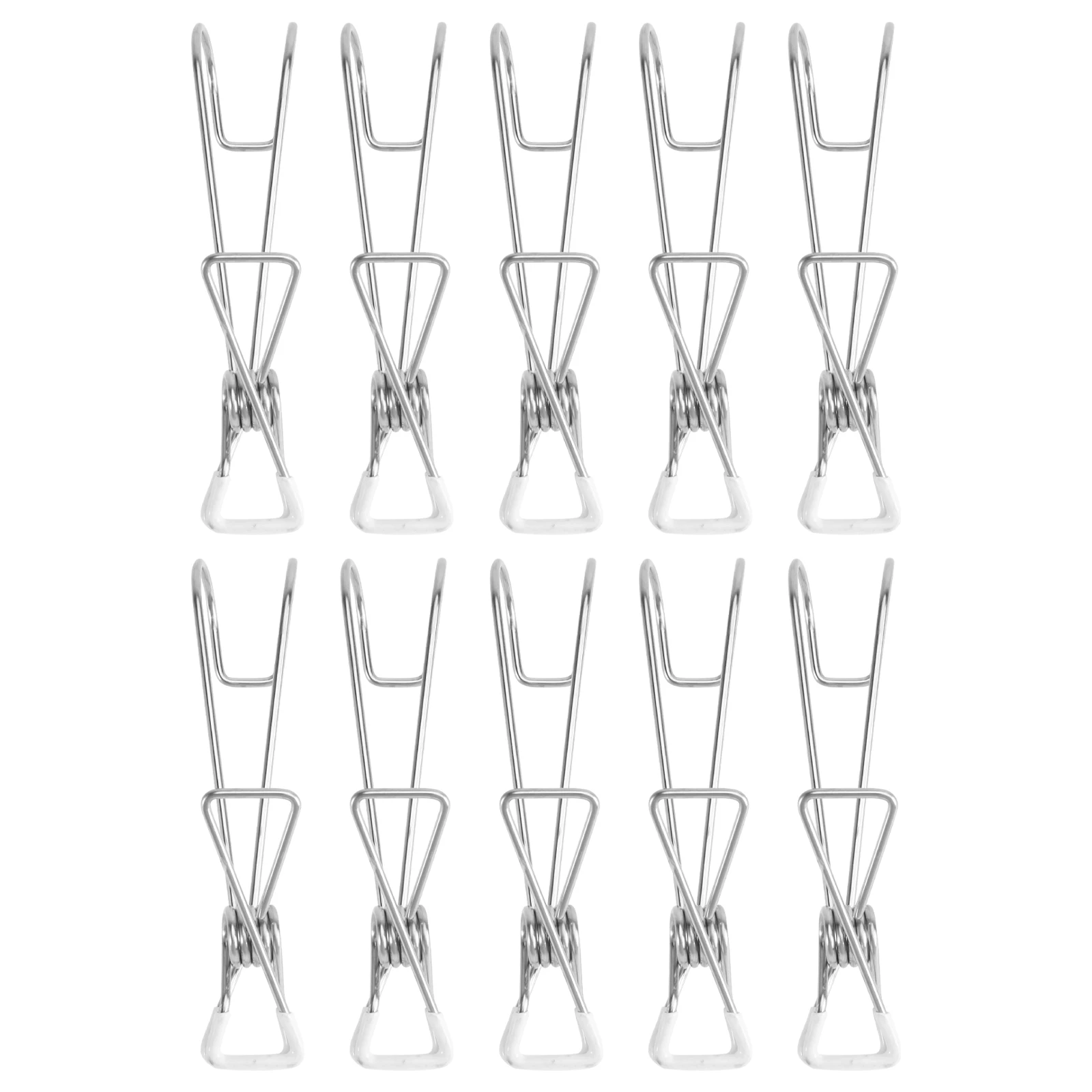 10 Pcs Stainless Steel Clothespins Heavy Duty Spring Clip Large Clamping Space Elasticity Perfect for Laundry Bathroom
10 Pcs Stainless Steel Clothespins Heavy Duty Spring Clip Large Clamping Space Elasticity Perfect for Laundry Bathroom