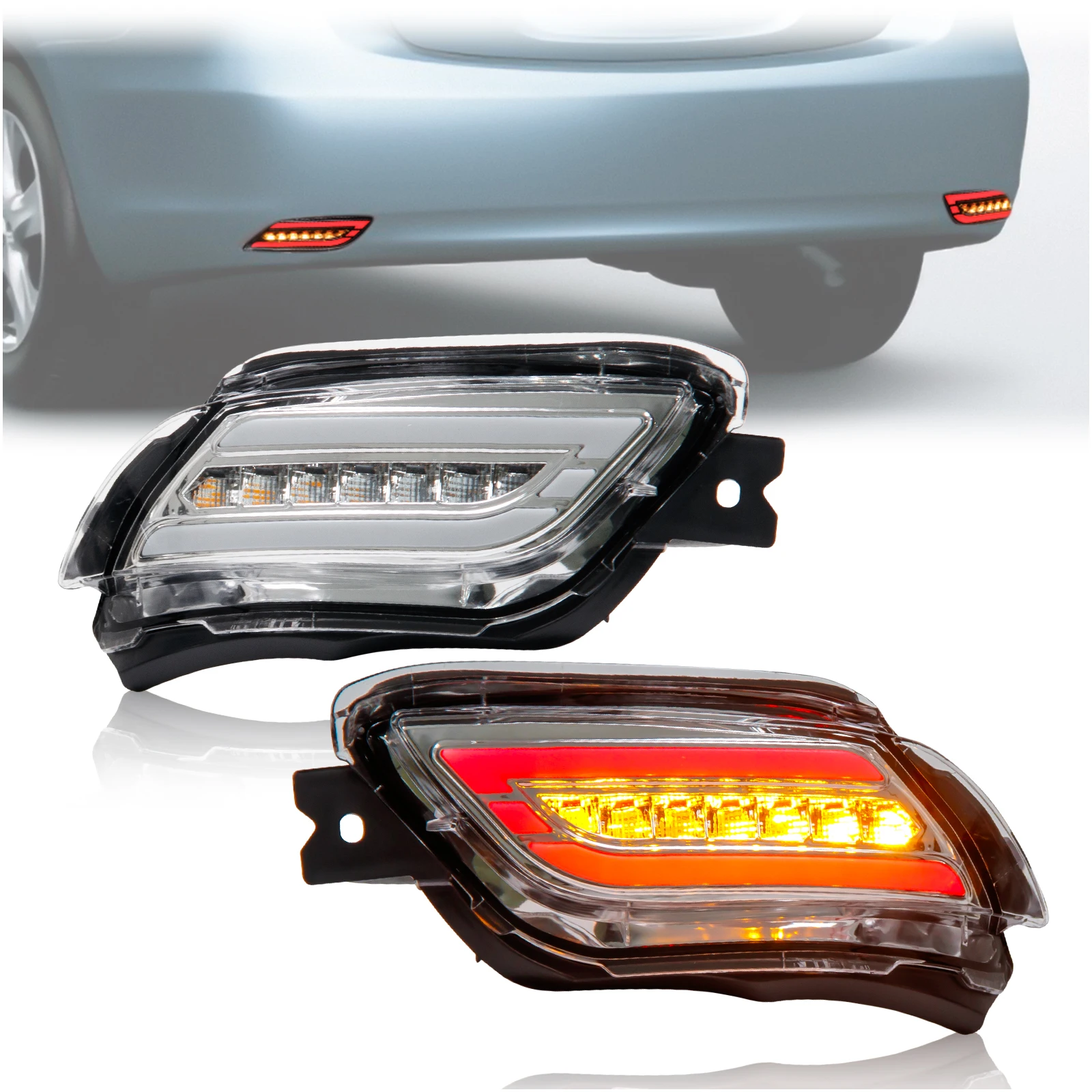 For Toyota Vios/Yaris Ativ 2008-2013 Led Rear Bumper Light Reflector Dymanic Turn Siganl Brake Light Modification Accessories
For Toyota Vios/Yaris Ativ 2008-2013 Led Rear Bumper Light Reflector Dymanic Turn Siganl Brake Light Modification Accessories