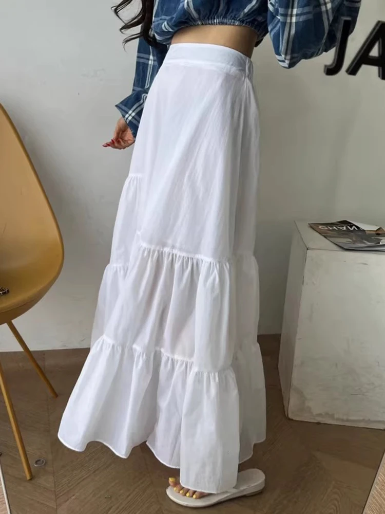 Chic Summer Slimming A-Line Skirt Long f-length Women's High Waist Elastic Waist Patchwork Lace Trim Korean Sle Commute
Chic Summer Slimming A-Line Skirt Long f-length Women's High Waist Elastic Waist Patchwork Lace Trim Korean Sle Commute
