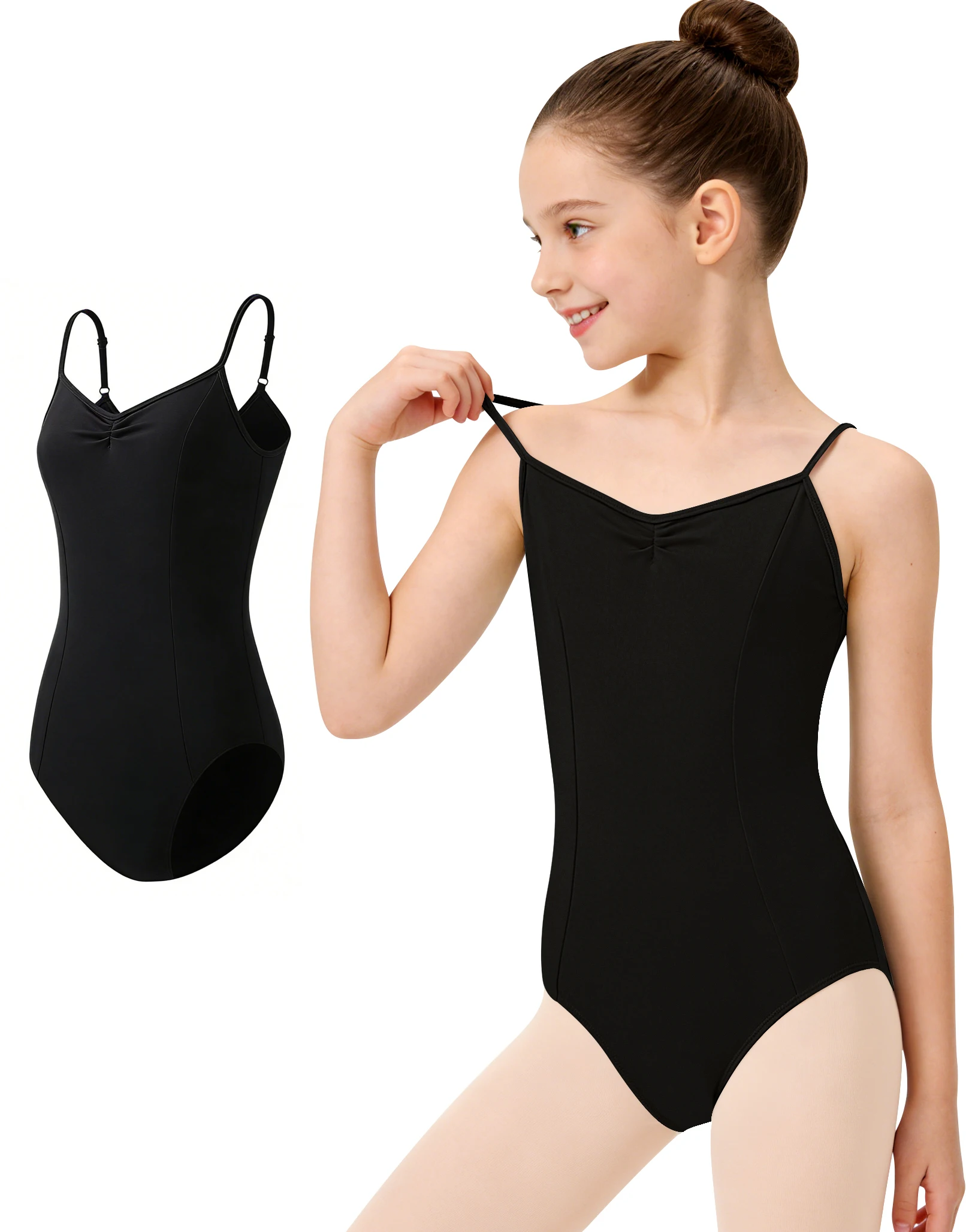 Girls Camisole Dance Leotard For Ballet Chest crease Dancewear Adjustable Shoulder Strap Back Pleats Soft Lining
Girls Camisole Dance Leotard For Ballet Chest crease Dancewear Adjustable Shoulder Strap Back Pleats Soft Lining