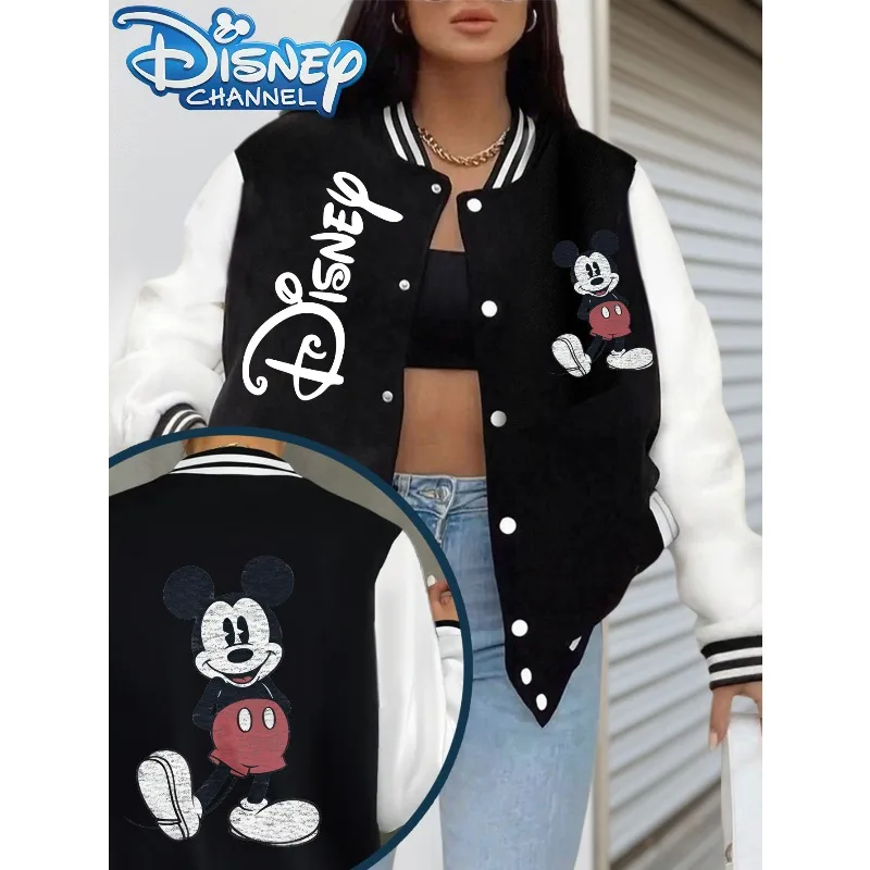 Disney Black Mickey Mouse Letter Jacket Baseball Jacket Women's Y2K Autumn/Winter Top Casual Unisex Streetwear
Disney Black Mickey Mouse Letter Jacket Baseball Jacket Women's Y2K Autumn/Winter Top Casual Unisex Streetwear