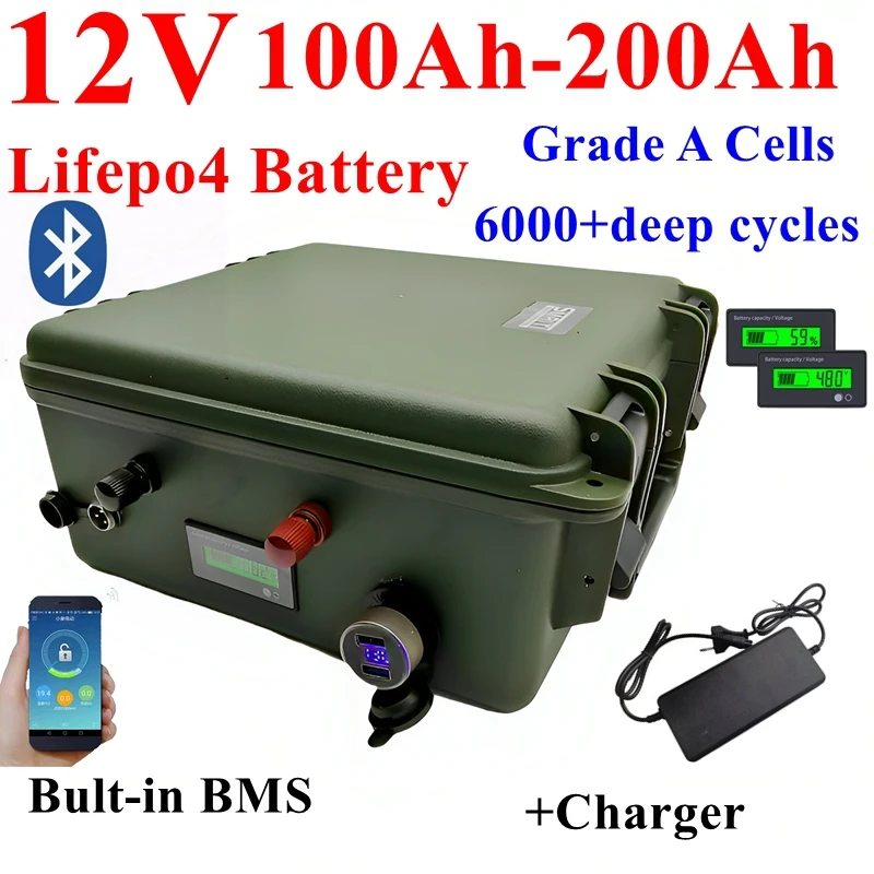HYL 12.8V 12V 150AH waterdichte lifepo4 lithiumbatterij BMS 4S pour 1200W camping-car démarrage MPPT AVG RV + ch
HYL 12.8V 12V 150AH waterdichte lifepo4 lithiumbatterij BMS 4S pour 1200W camping-car démarrage MPPT AVG RV + ch