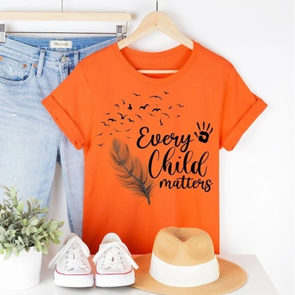 Every Child Matters Shirt Orange Shirt Day T-Shirt Indigenous Education Kindness and Equality Tshirt Men Women Cotton Tee Tops 
Every Child Matters Shirt Orange Shirt Day T-Shirt Indigenous Education Kindness and Equality Tshirt Men Women Cotton Tee Tops