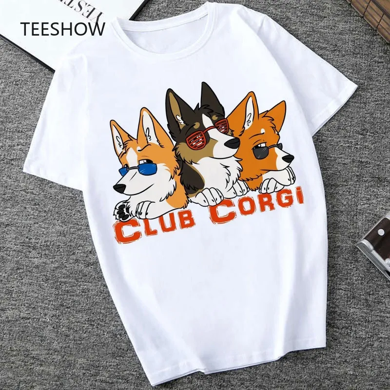 Kawaii Club Corgi Funny T-shirt Print Harajuku Aesthetic T Shirt Women Casual White Tops Cartoon T Shirt Graphic Tee Women
Kawaii Club Corgi Funny T-shirt Print Harajuku Aesthetic T Shirt Women Casual White Tops Cartoon T Shirt Graphic Tee Women