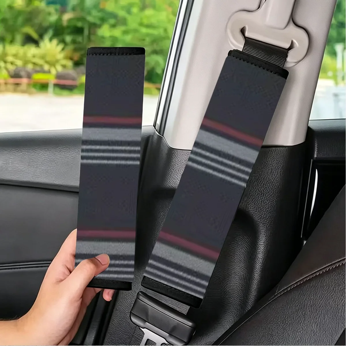 Classic Black Red Plaid Pattern Soft Car Seat Belt Shoulder Pad Anti-slip Comfort Safety Strap Protector Cover Fit Most Models
Classic Black Red Plaid Pattern Soft Car Seat Belt Shoulder Pad Anti-slip Comfort Safety Strap Protector Cover Fit Most Models