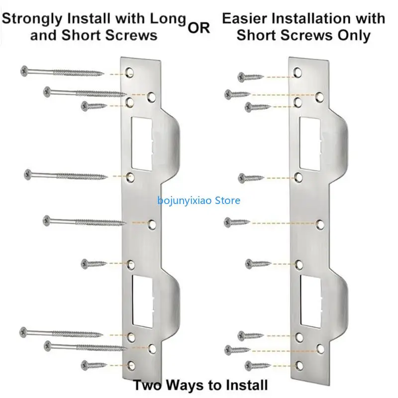 900B Reliable Door Plate Defender Security Metal Door Strikes with Suitable 5-1/2 inch to 6 inch Hole for Indoor Outdoor Use
900B Reliable Door Plate Defender Security Metal Door Strikes with Suitable 5-1/2 inch to 6 inch Hole for Indoor Outdoor Use