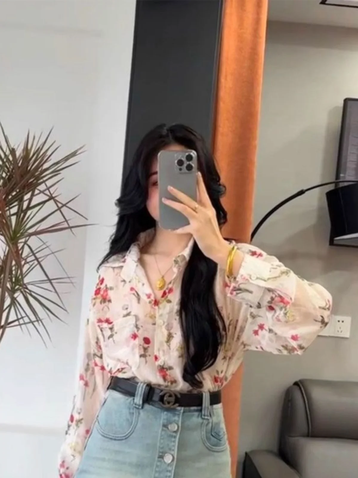 Retro Floral irt Spring Summer New Sle Slimming Long Sve Sun Protection Top Women's Faionable Busin Casual Loose Fit
Retro Floral irt Spring Summer New Sle Slimming Long Sve Sun Protection Top Women's Faionable Busin Casual Loose Fit