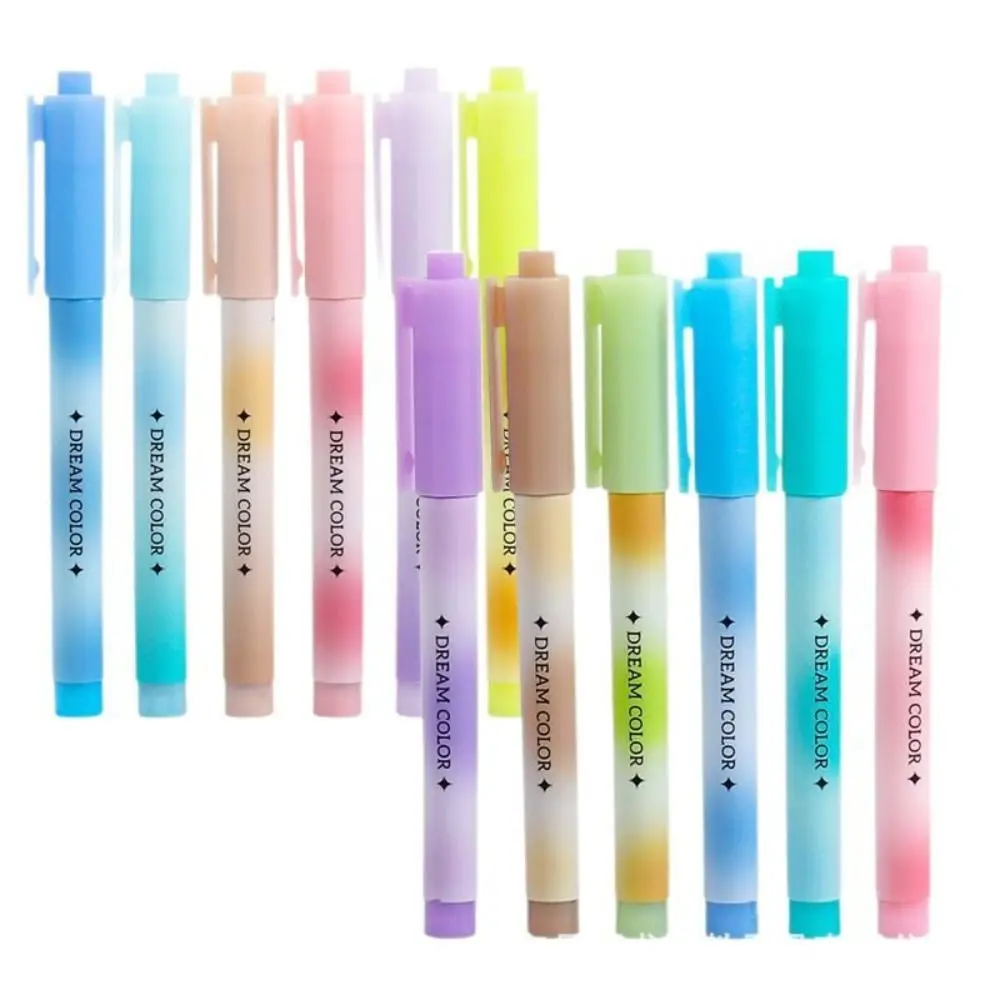 4/12PCS Soft Tip Highlighter DIY Graffiti Drawing Students Stationery Colored Marker Pen Eye Protection Fluorescent Pen Gift
4/12PCS Soft Tip Highlighter DIY Graffiti Drawing Students Stationery Colored Marker Pen Eye Protection Fluorescent Pen Gift