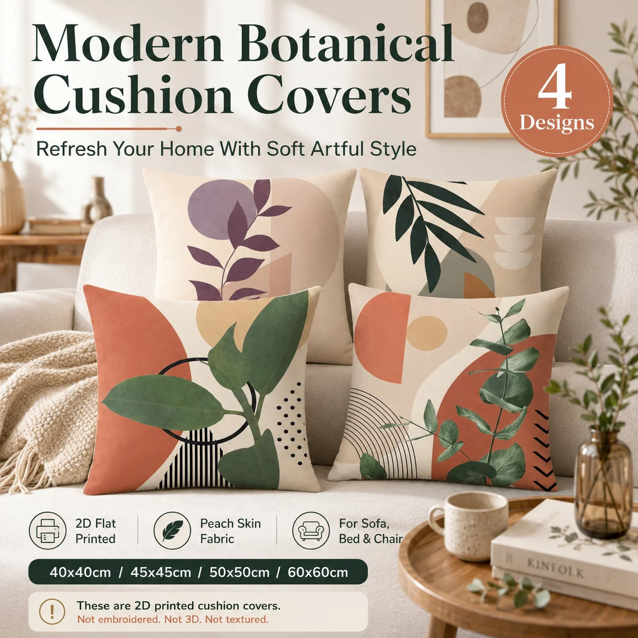 Mid Century Modern Botanical Pillowcase 2D Flat Printed Peach Skin Cushion Cover Boho Geometric Couch Living Room Home Decor
Mid Century Modern Botanical Pillowcase 2D Flat Printed Peach Skin Cushion Cover Boho Geometric Couch Living Room Home Decor