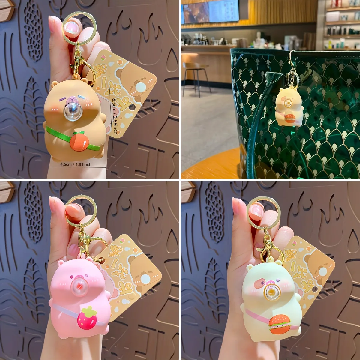Cartoon Bubble Blowing Stress Relieving Keychain Couple Cute Bag Pendant Stress Relieving Pinch Fun Small Gift Christmas Gift
Cartoon Bubble Blowing Stress Relieving Keychain Couple Cute Bag Pendant Stress Relieving Pinch Fun Small Gift Christmas Gift