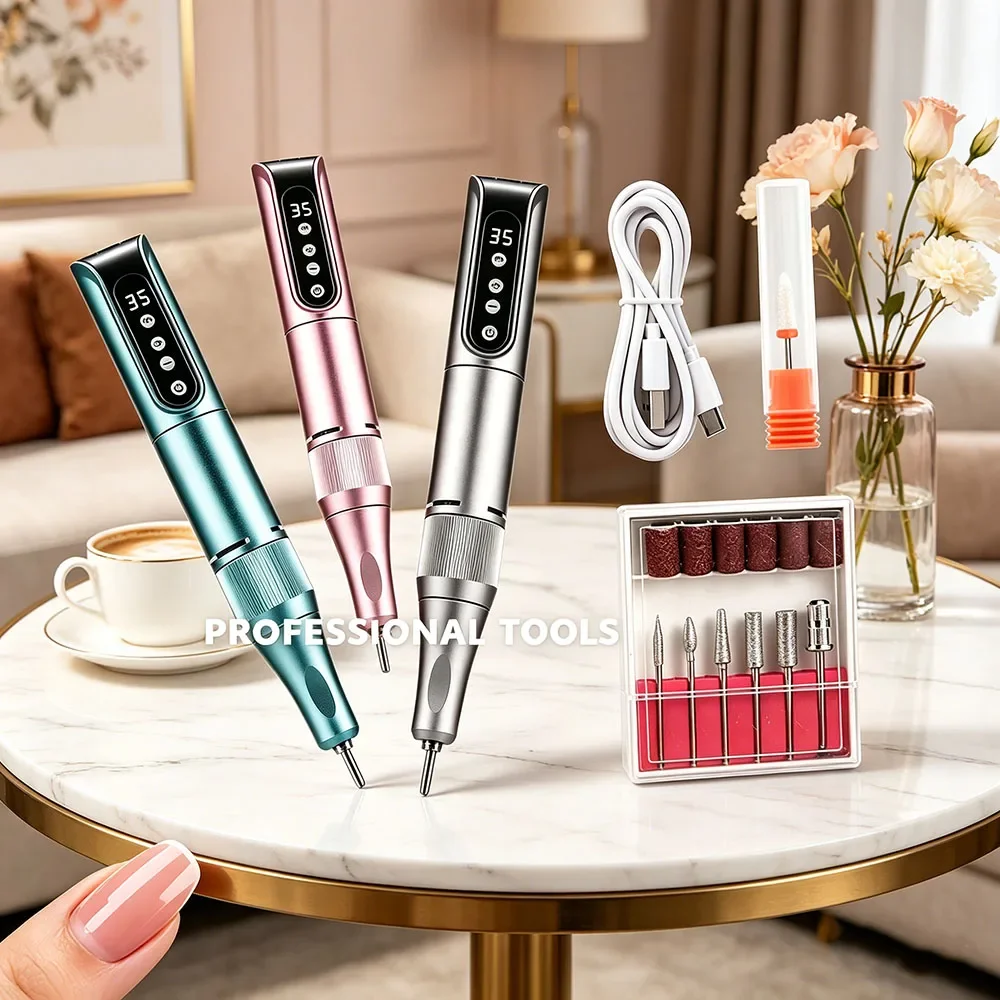 120W Brushless Nail Dust Extractor Super Suction 2 Filters, 35000RPM Wireless Rechargeable Portable Manicure Nail Drill Pen
120W Brushless Nail Dust Extractor Super Suction 2 Filters, 35000RPM Wireless Rechargeable Portable Manicure Nail Drill Pen