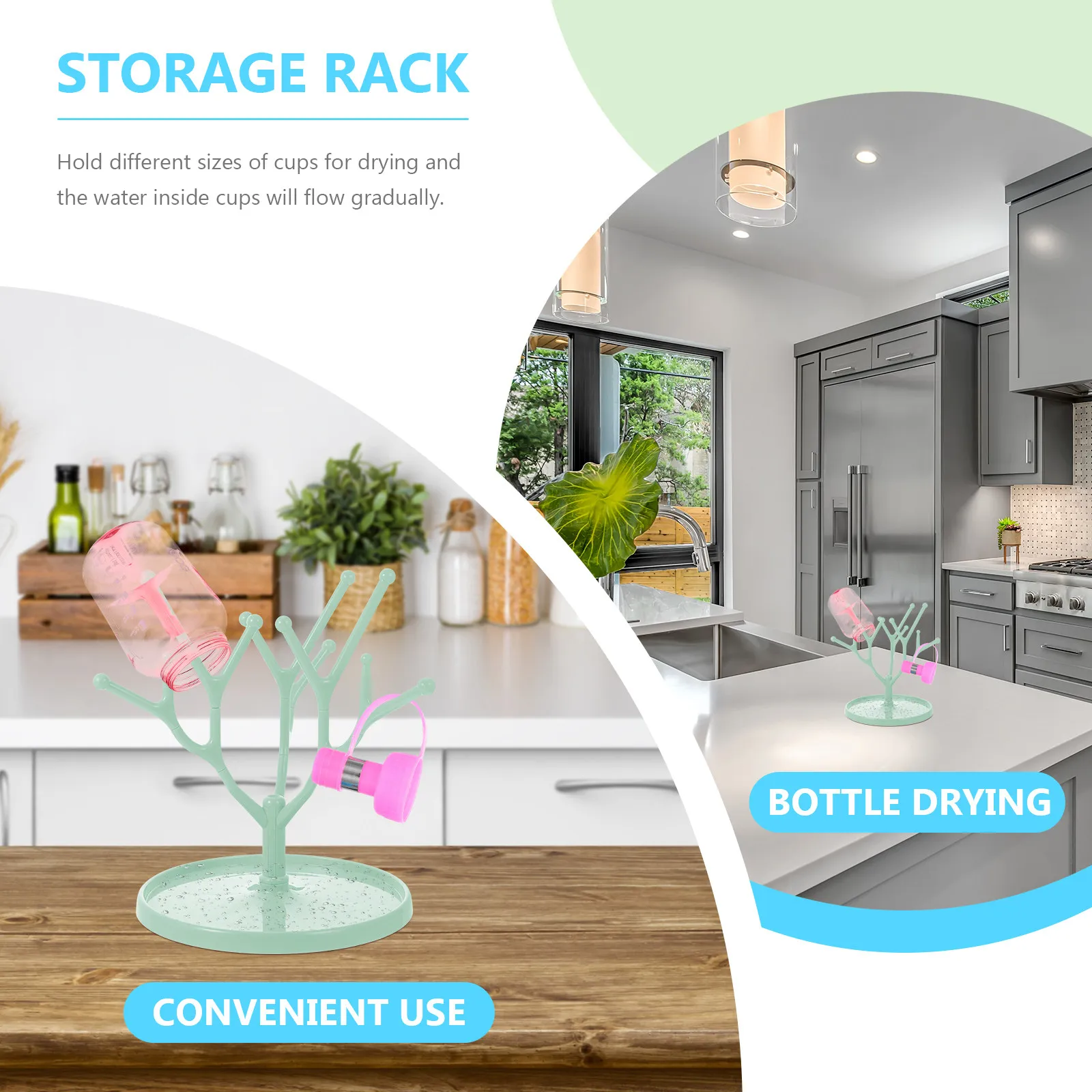 Adjustable Bottle Draining Rack Premium Build Quality for Baby Bottles Cups Nipples Fast Dry Detachable Design Home Use
Adjustable Bottle Draining Rack Premium Build Quality for Baby Bottles Cups Nipples Fast Dry Detachable Design Home Use