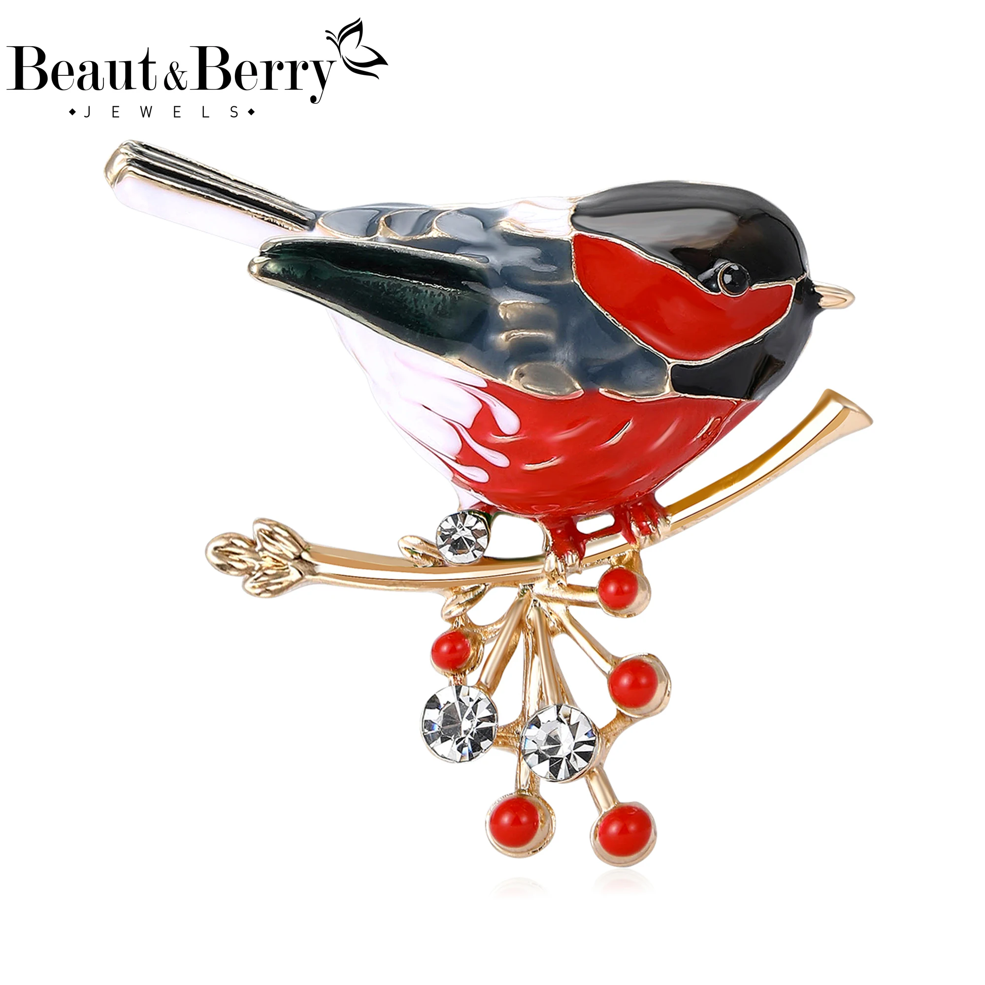 Beaut&Berry Luxury Enamel Branch Bird Brooches for Women Unisex Animal Pins Casual Party Jewelry Accessories Gifts Decoration
Beaut&Berry Luxury Enamel Branch Bird Brooches for Women Unisex Animal Pins Casual Party Jewelry Accessories Gifts Decoration