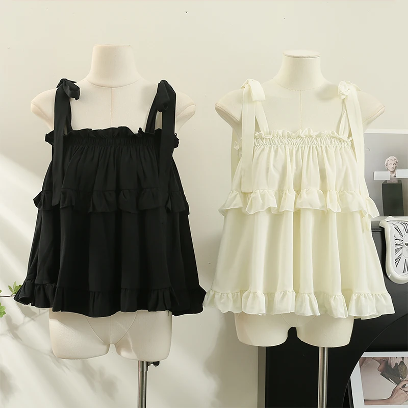 Fashion Camisole Tank Soft Top for Women Summer Outfits Sweet Tank Top Lace Up Bow Knitted Shirt Sleeveless Top Outerwear Z782
Fashion Camisole Tank Soft Top for Women Summer Outfits Sweet Tank Top Lace Up Bow Knitted Shirt Sleeveless Top Outerwear Z782