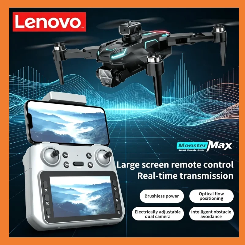 Lenovo M22 Foldable 8K Drone, 4.3" Screen Controller, Long Life Brushless Motor, Optical Flow ESC 4K RC Aerial UAV
Lenovo M22 Foldable 8K Drone, 4.3" Screen Controller, Long Life Brushless Motor, Optical Flow ESC 4K RC Aerial UAV