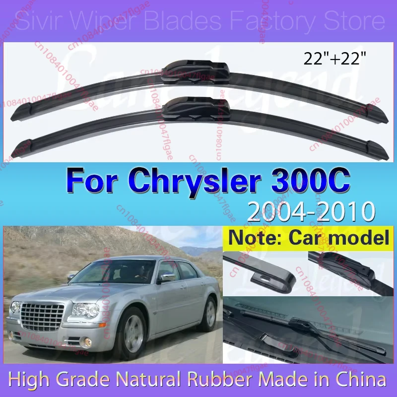 Car Front Wiper Blade For Chrysler 300C 2004 - 2010 Auto Windscreen Windshield Wipers Window Wash Fit U Hook Arms 2009 22"+22"
Car Front Wiper Blade For Chrysler 300C 2004 - 2010 Auto Windscreen Windshield Wipers Window Wash Fit U Hook Arms 2009 22"+22"