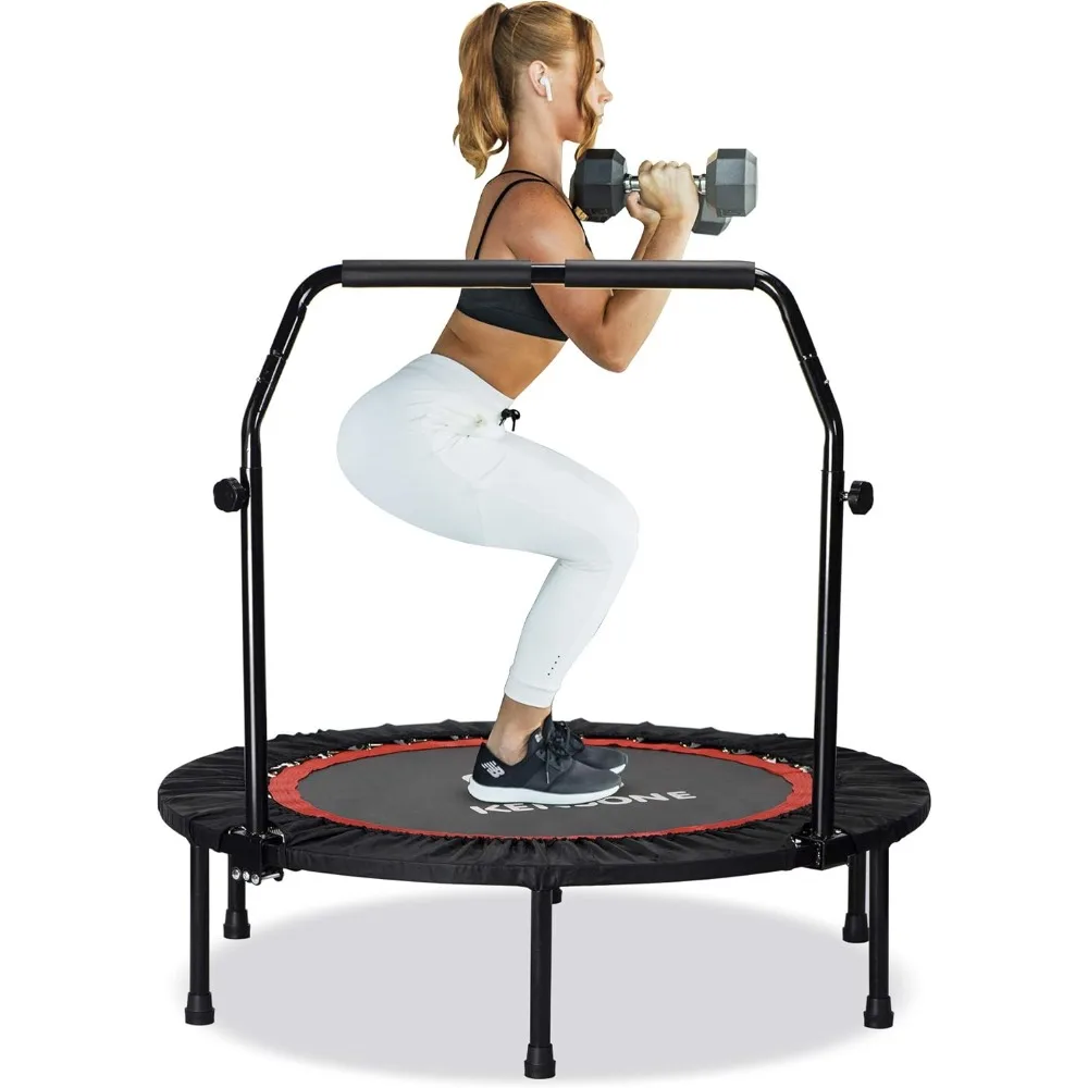 40 inch foldable mini trampoline, indoor trampoline for kids, fitness rebound with adjustable foam handle
40 inch foldable mini trampoline, indoor trampoline for kids, fitness rebound with adjustable foam handle