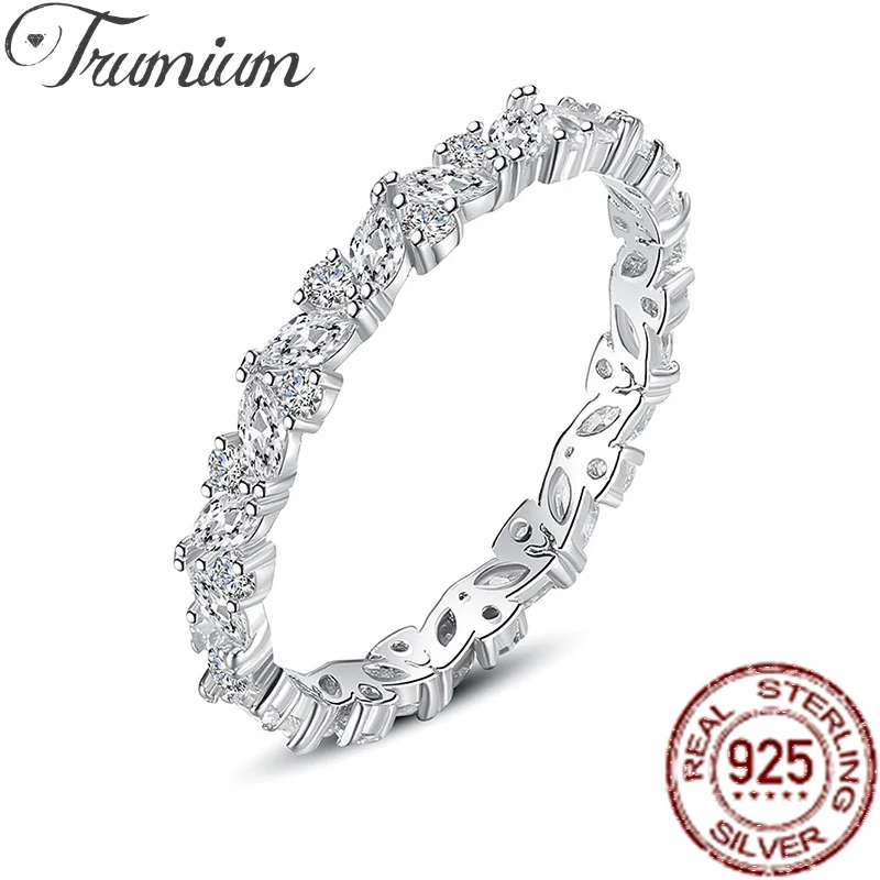 Trumium Original 925 Sterling Silver Personality Finger Eternity Rings for Women Bridals Wedding Engagement CZ Leaves Jewelry
Trumium Original 925 Sterling Silver Personality Finger Eternity Rings for Women Bridals Wedding Engagement CZ Leaves Jewelry