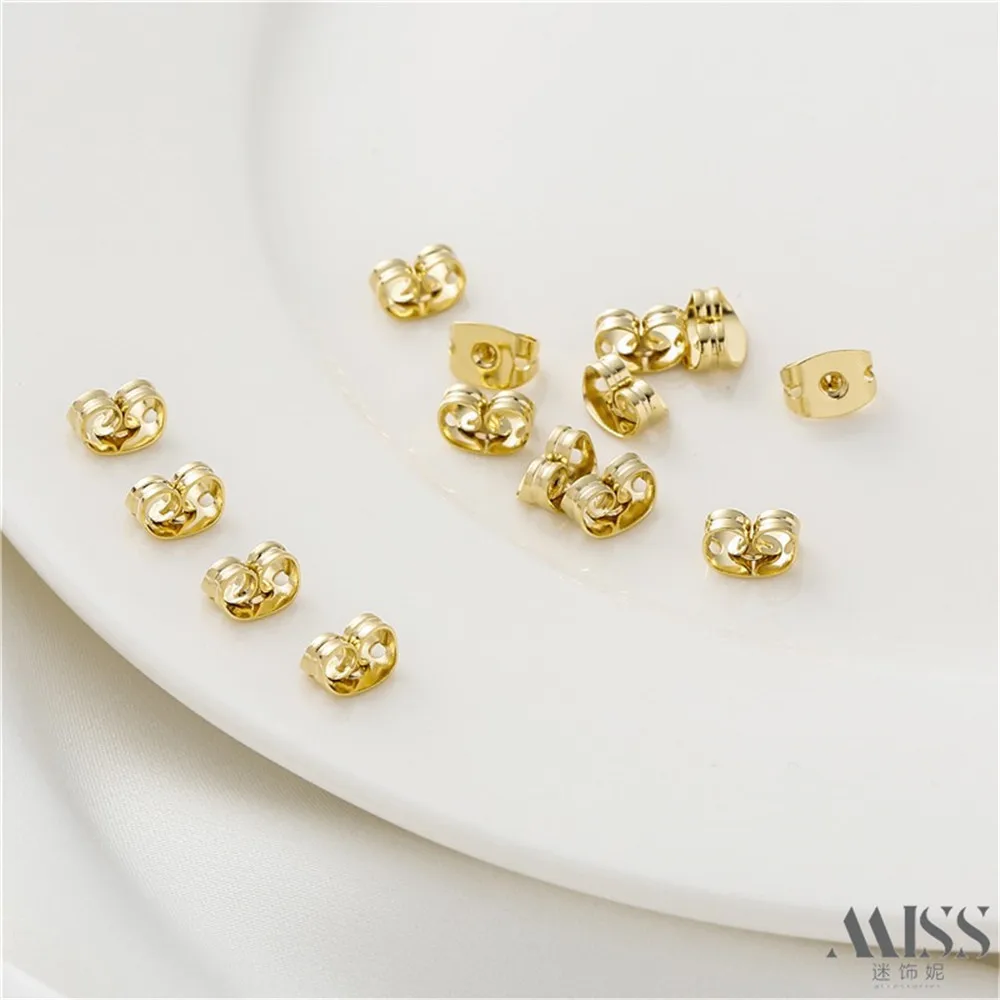 18K Gold-plated High-end Versatile Double Hole Butterfly Ear Pin Plug DIY Earring Buckle Handmade Ear Accessory Special Material
18K Gold-plated High-end Versatile Double Hole Butterfly Ear Pin Plug DIY Earring Buckle Handmade Ear Accessory Special Material