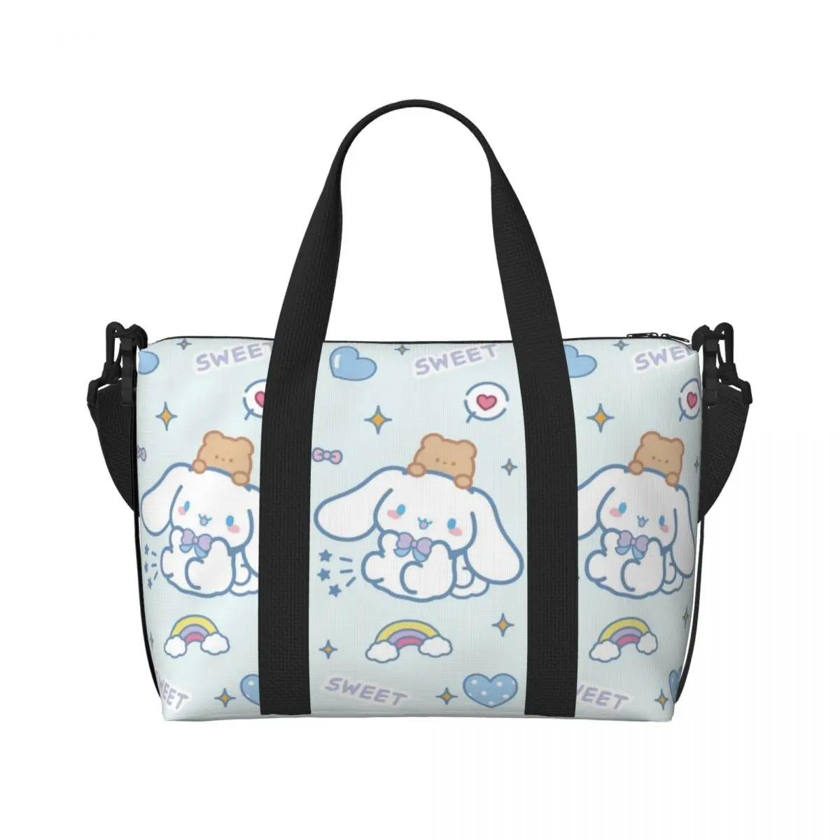 Большая Сумка-тоут с принтом Cinnamoroll на заказ, женская сумка через плечо для пляжа, спортзала, путешествий
Большая Сумка-тоут с принтом Cinnamoroll на заказ, женская сумка через плечо для пляжа, спортзала, путешествий