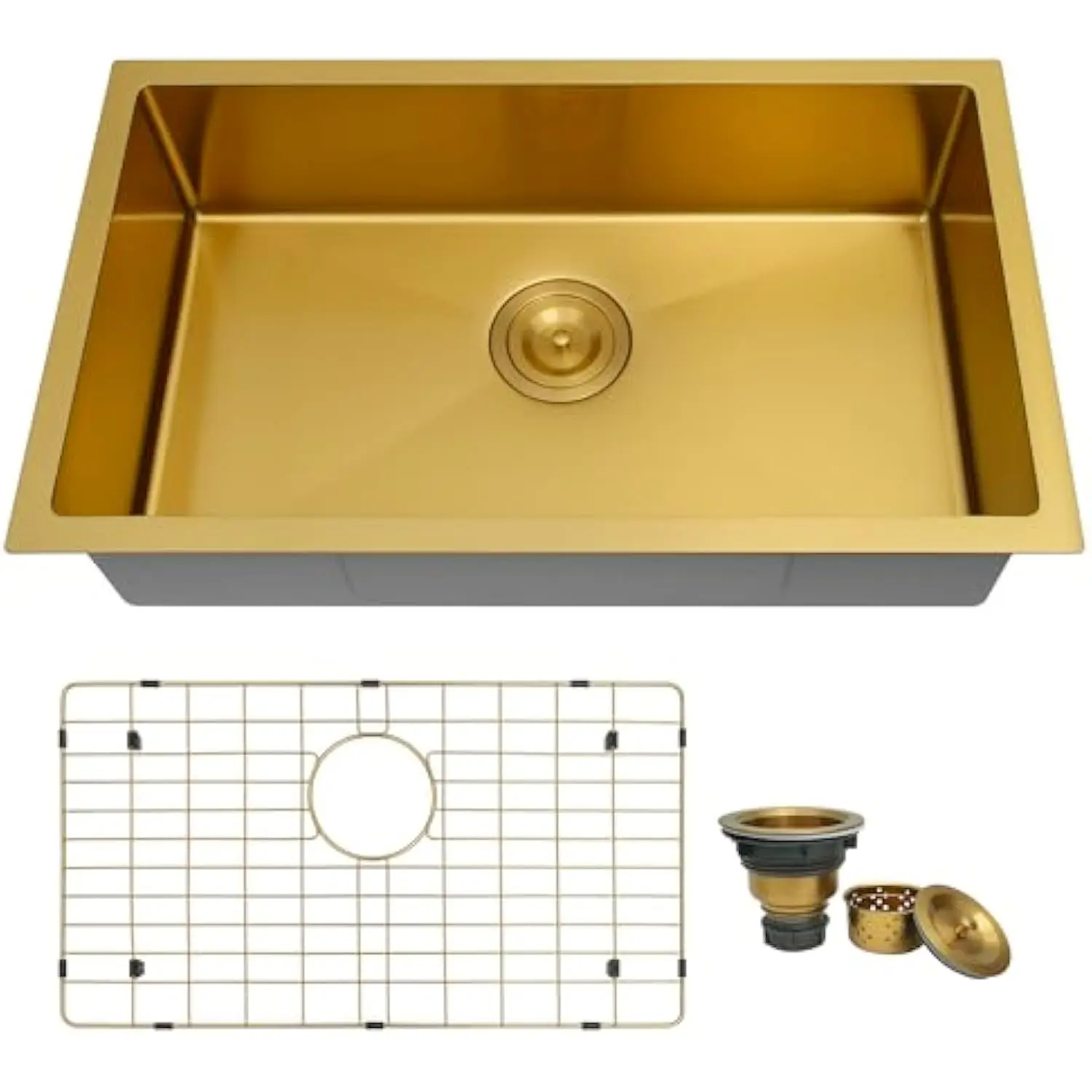 Rv Kitchen Sink, 16 Gauge Undermount Sink,Stainless Steel Kitchen Sink for Rv (Gold, 27 X 16 Inches)
Rv Kitchen Sink, 16 Gauge Undermount Sink,Stainless Steel Kitchen Sink for Rv (Gold, 27 X 16 Inches)