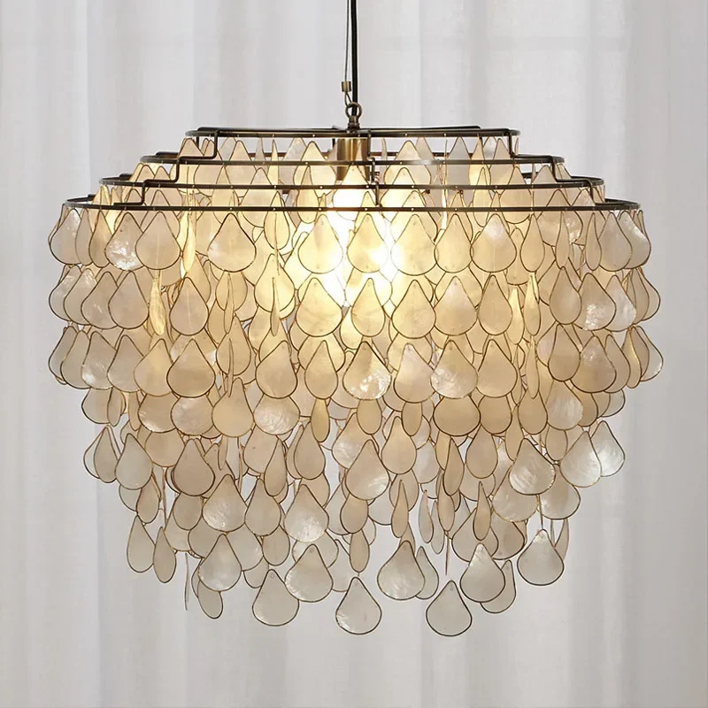 French Nordic Middle Ages Chand Chandeliers Romantic Simple Retro Mirror Shell Personality Design Hanging Lamp
French Nordic Middle Ages Chand Chandeliers Romantic Simple Retro Mirror Shell Personality Design Hanging Lamp