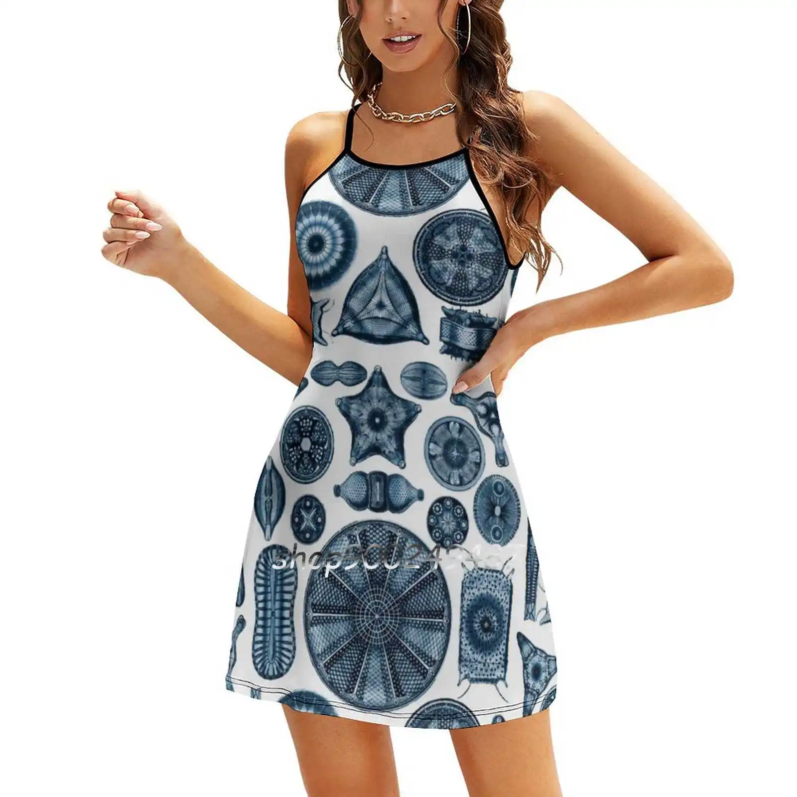 Ernst Haeckel Diatoms Navy Blue Square Neck Dress Sweet Summer Dress Women Elegant Halter Print Dress Ernst Haeckel Diatoms
Ernst Haeckel Diatoms Navy Blue Square Neck Dress Sweet Summer Dress Women Elegant Halter Print Dress Ernst Haeckel Diatoms