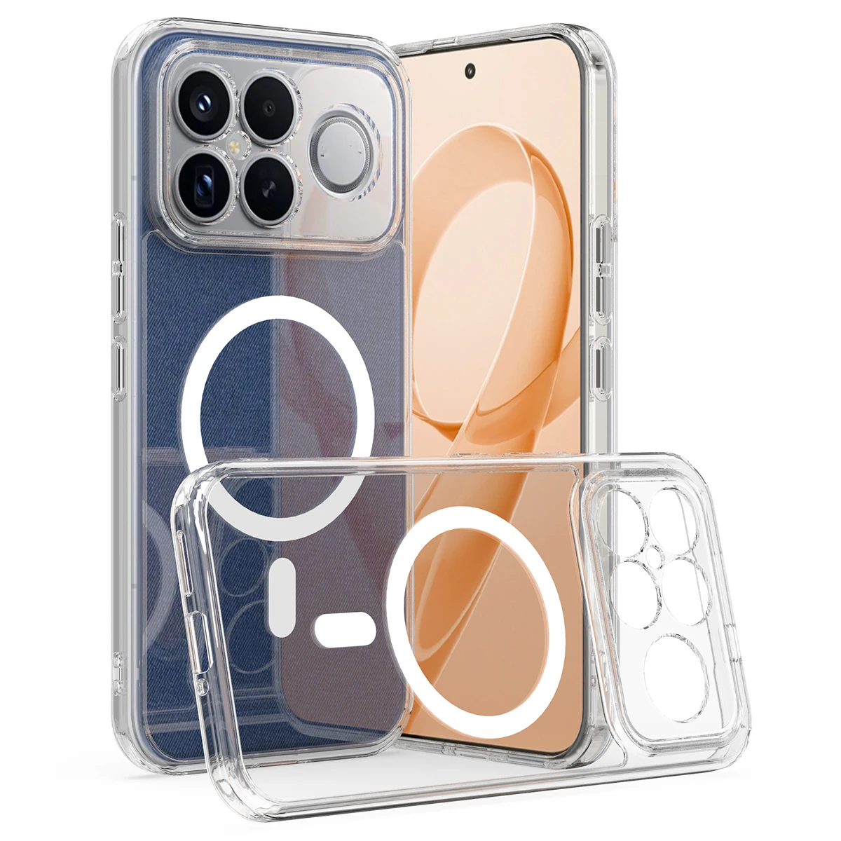 Shockproof Acrylic Clear Hard Wireless Charging Magnetic Case for POCO F8 Ultra, Slim Transparent Camera Protection Phone Cover
Shockproof Acrylic Clear Hard Wireless Charging Magnetic Case for POCO F8 Ultra, Slim Transparent Camera Protection Phone Cover