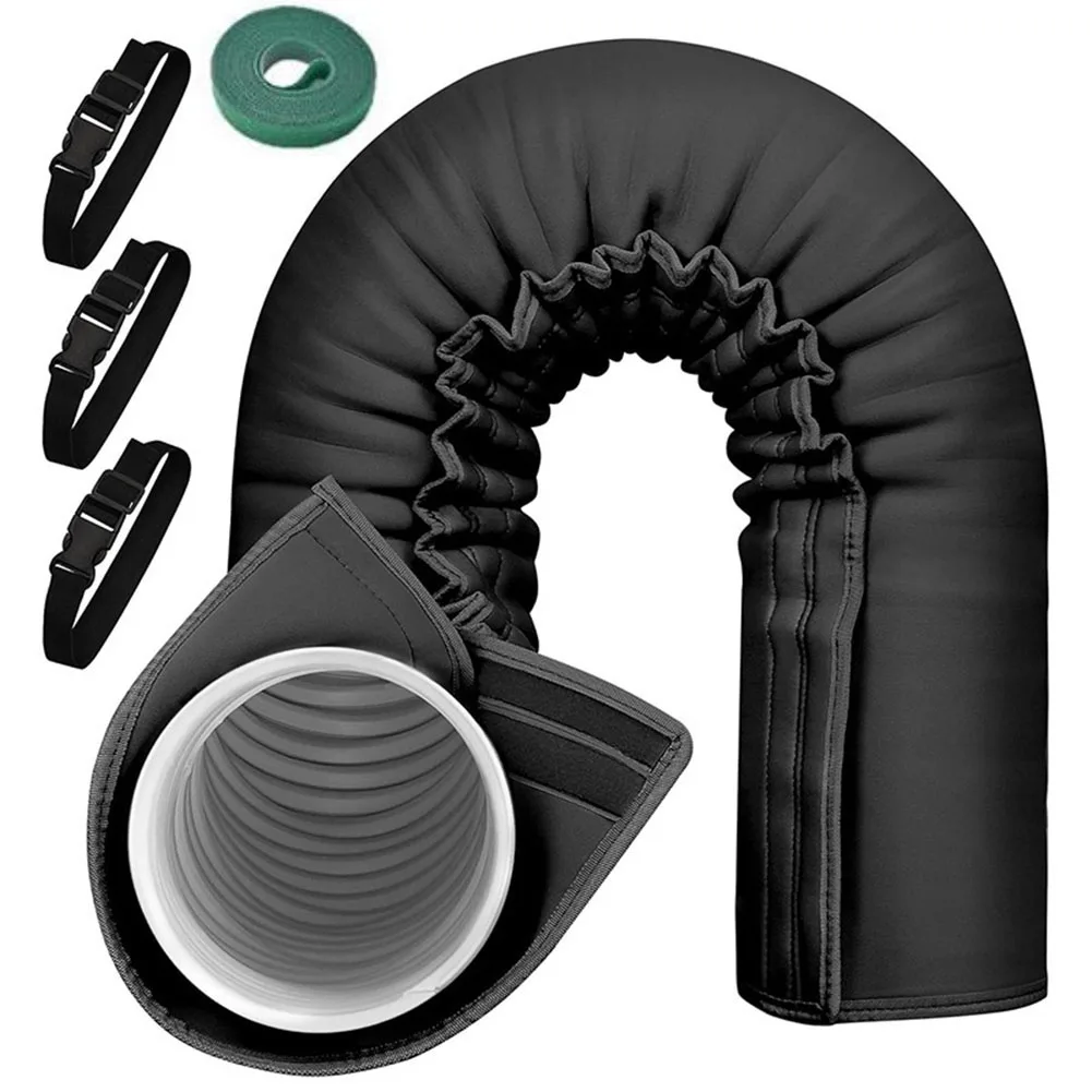 Portable AC Hose Insulation Sleeve With 3 Elastic Band Heat Insulation Duct Vent Cover Fits 5" And 9" Diameter Exhaust Hoses
Portable AC Hose Insulation Sleeve With 3 Elastic Band Heat Insulation Duct Vent Cover Fits 5" And 9" Diameter Exhaust Hoses