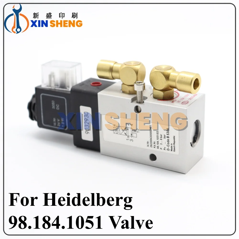 High Quality Printing Machine SM102 CD102 Solenoid Valve 98.184.1051 For Printing Machine Part
High Quality Printing Machine SM102 CD102 Solenoid Valve 98.184.1051 For Printing Machine Part