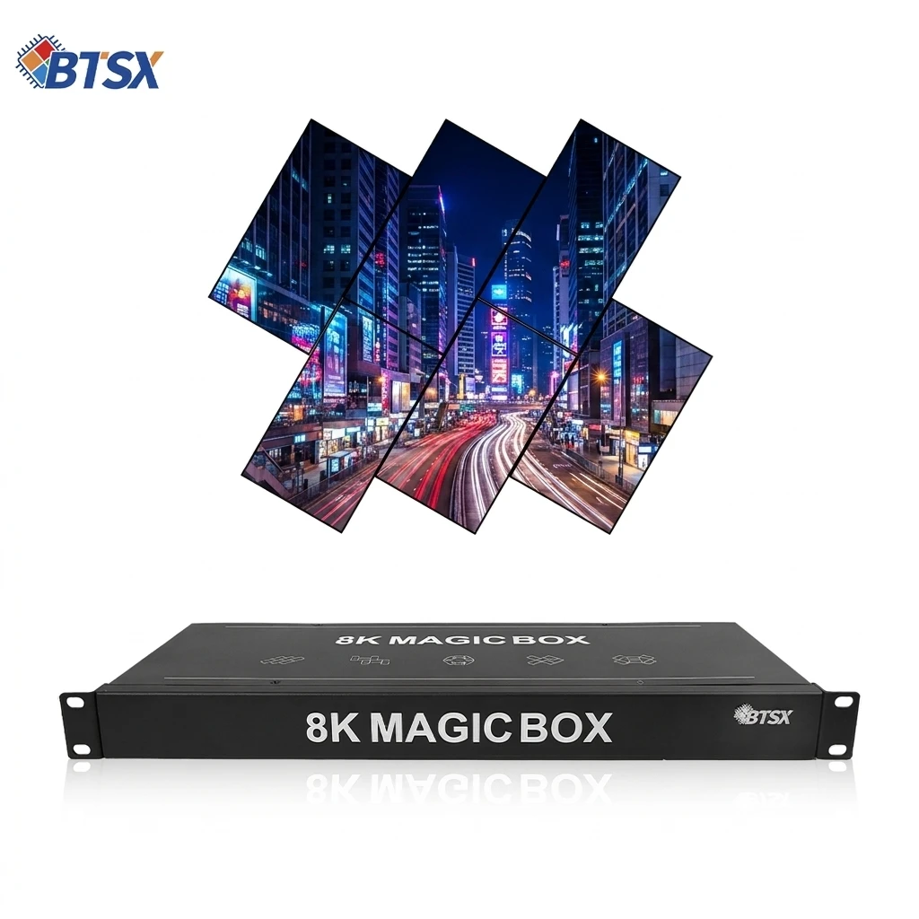 6 Channel 8K60 Video Splicing Processor Special Shape Display ArrangementBuilt-in 64G Storage USB Media Playback Function
6 Channel 8K60 Video Splicing Processor Special Shape Display ArrangementBuilt-in 64G Storage USB Media Playback Function