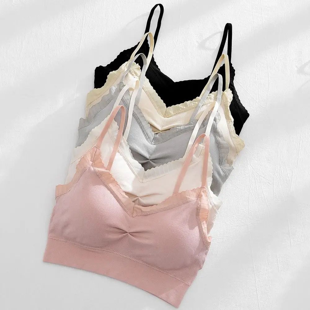 Soft No Underwire Women Wireless Bra V Neck Breathable Sports Bra Boneless Padded Yoga Bra Girls
Soft No Underwire Women Wireless Bra V Neck Breathable Sports Bra Boneless Padded Yoga Bra Girls