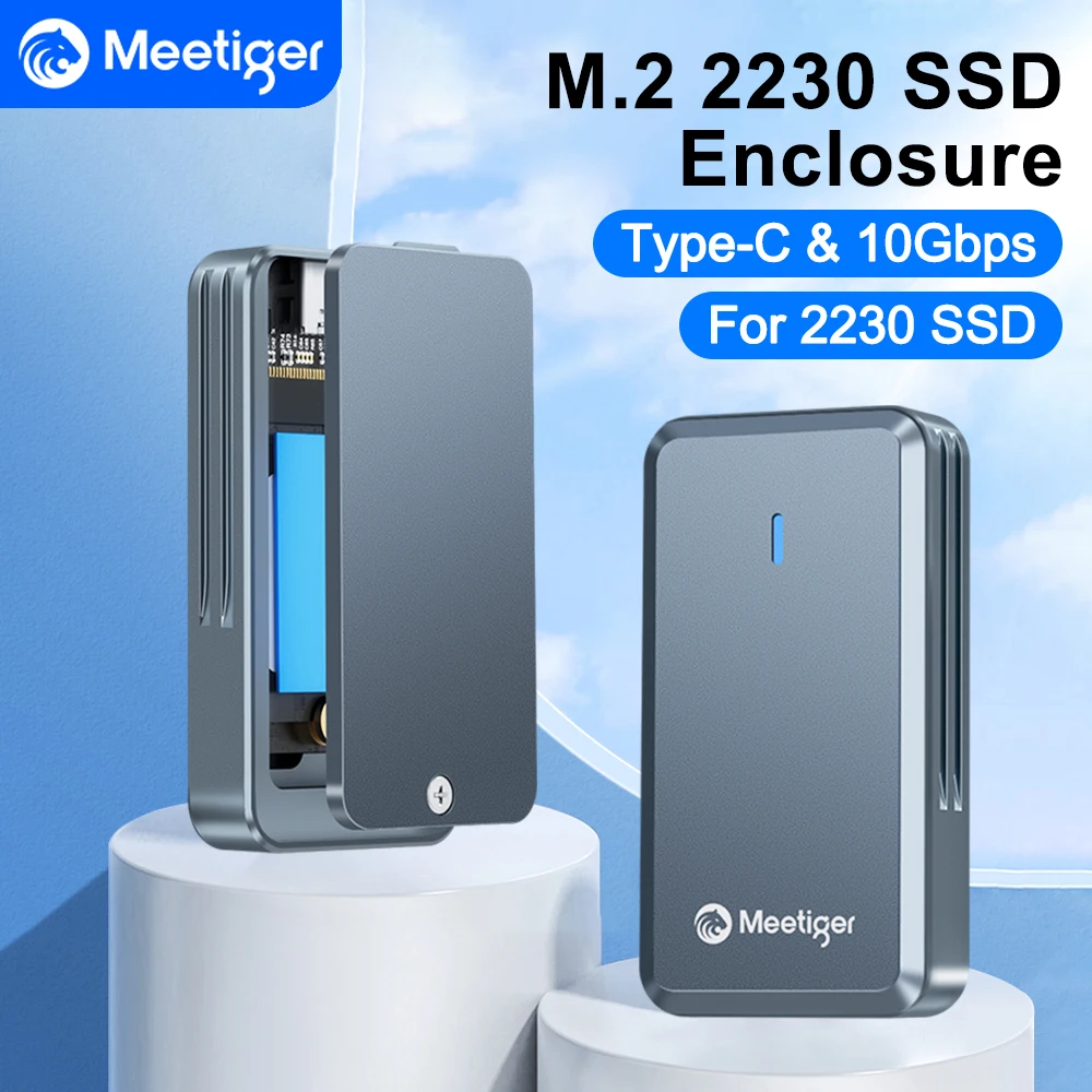 Коробка для хранения данных Meetiger 2230 M.2 NVMe SSD Корпус 10 Гбит/с Тип C Внешний жесткий диск Адаптер M.2 SSD для компьютерных аксессуаров
Коробка для хранения данных Meetiger 2230 M.2 NVMe SSD Корпус 10 Гбит/с Тип C Внешний жесткий диск Адаптер M.2 SSD для компьютерных аксессуаров