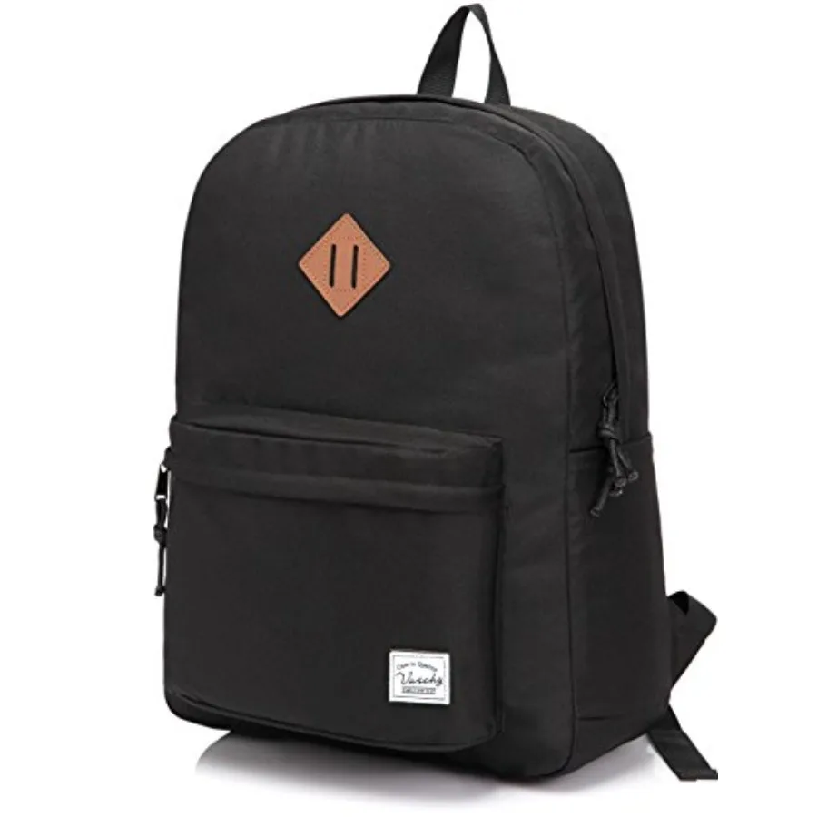 Lightweight Backpack for School, Classic Basic Water Resistant Casual Daypack for Travel with Bottle Side Pockets Black
Lightweight Backpack for School, Classic Basic Water Resistant Casual Daypack for Travel with Bottle Side Pockets Black