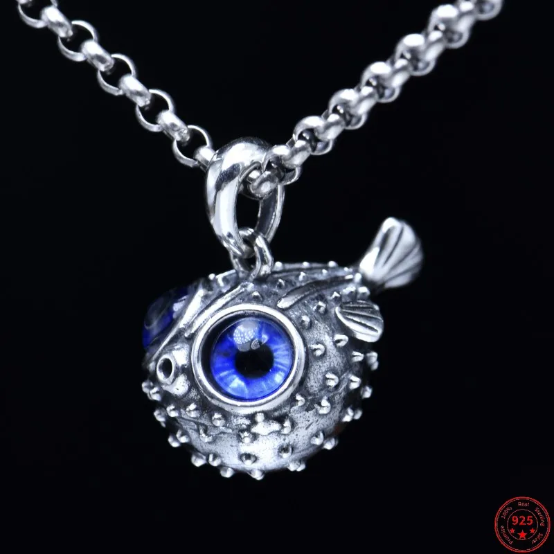 Genuine S925 Sterling Silver Pendants for Women Men New Fashion Creative Little Pufferfish Pure Argentum Punk Jewelry
Genuine S925 Sterling Silver Pendants for Women Men New Fashion Creative Little Pufferfish Pure Argentum Punk Jewelry