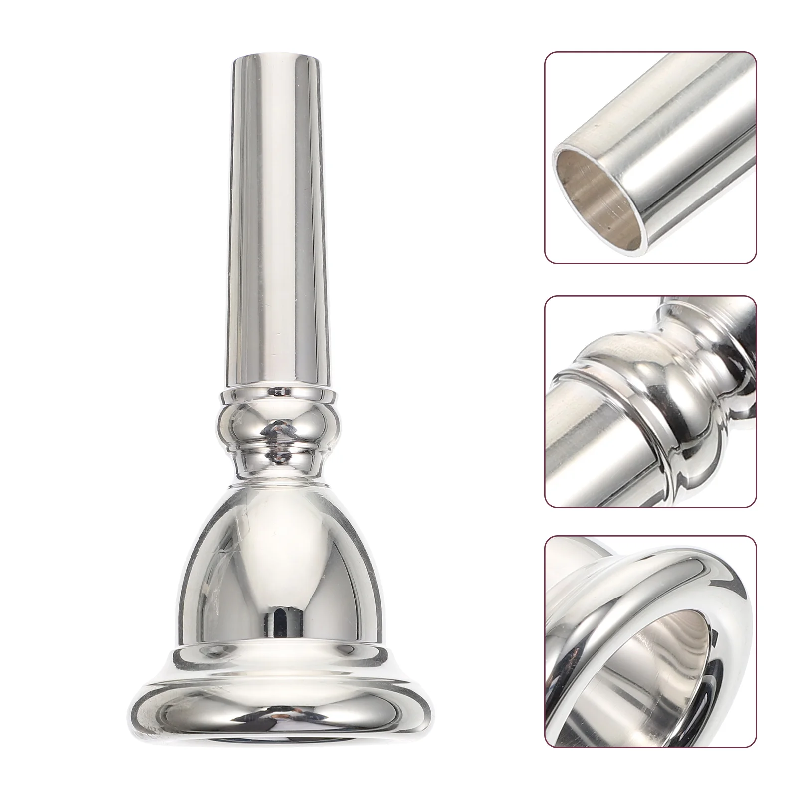 1pc High-Quality Euphonium Mouthpiece Durable Copper Replacement Silver Portable Practice Part Accessory for Concerts Birthday
1pc High-Quality Euphonium Mouthpiece Durable Copper Replacement Silver Portable Practice Part Accessory for Concerts Birthday