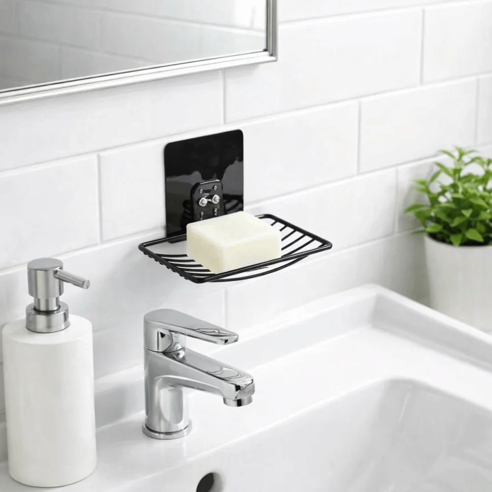 Punch-free Stainless Steel Soap Rack Wall Hanging Single Layer Soap Dish Holder Self-Draining Storage Saver
Punch-free Stainless Steel Soap Rack Wall Hanging Single Layer Soap Dish Holder Self-Draining Storage Saver