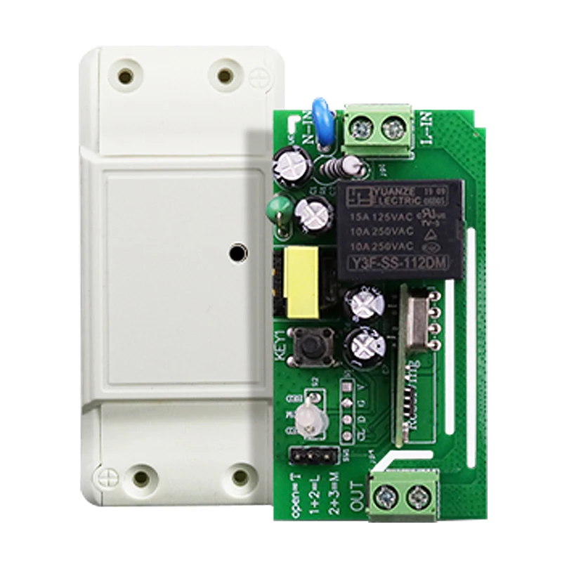Wide Voltage Universal AC 85V~250V 1 Channel 5A 800W Garage Doors Barriers Home Wireless Remote Control Switch
Wide Voltage Universal AC 85V~250V 1 Channel 5A 800W Garage Doors Barriers Home Wireless Remote Control Switch